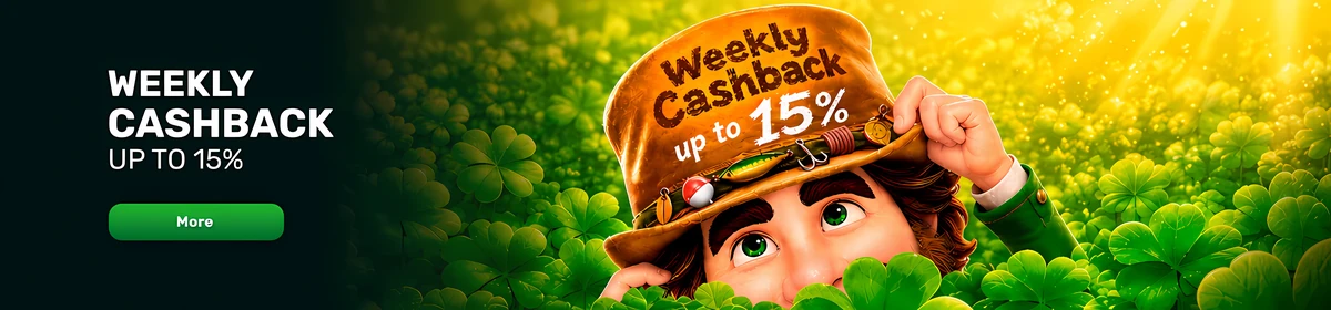 Weekly cashback up to 15 percent at Patrick Spins Casino